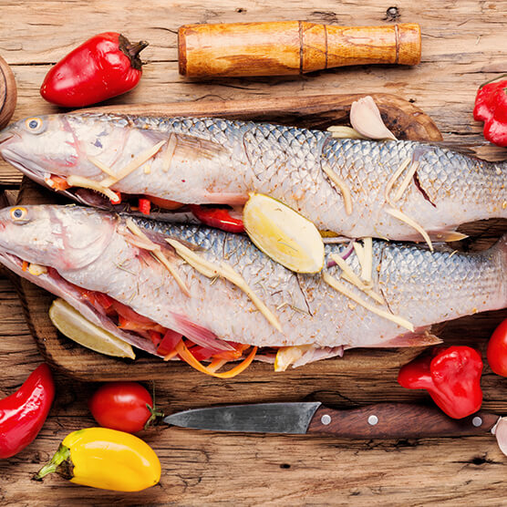 Морепродукты, рыба и икра